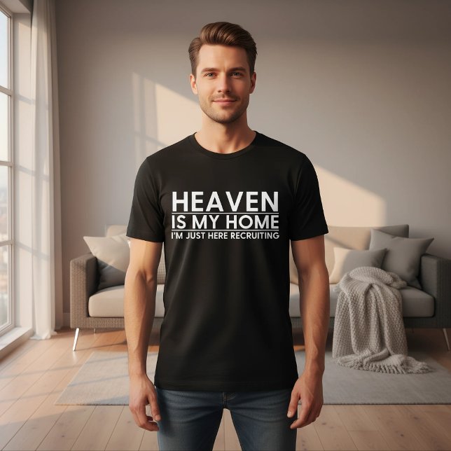 Christian Faith Religious Quote Black Men's T-Shirt (Von Creator hochgeladen)
