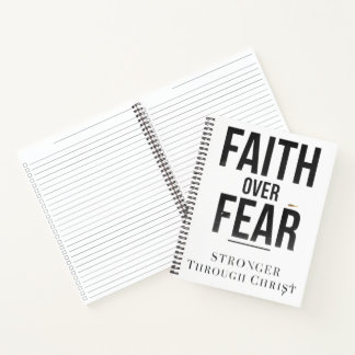 Christian Fitness Journal – Faith Over Fear Workou Notizbuch