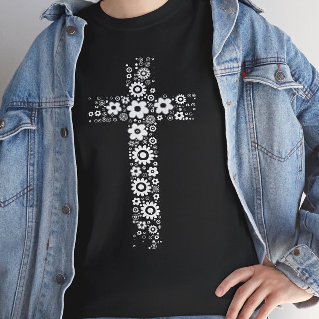 Christian Flower Cross T-Shirt (Von Creator hochgeladen)