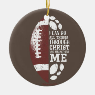 Christian Football Gifts Teen Boys Kids Men Religi Keramik Ornament