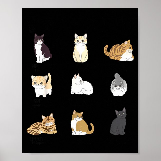 Christian Girl God Says I Am Cat Jesus Faith Bible Poster (Vorne)