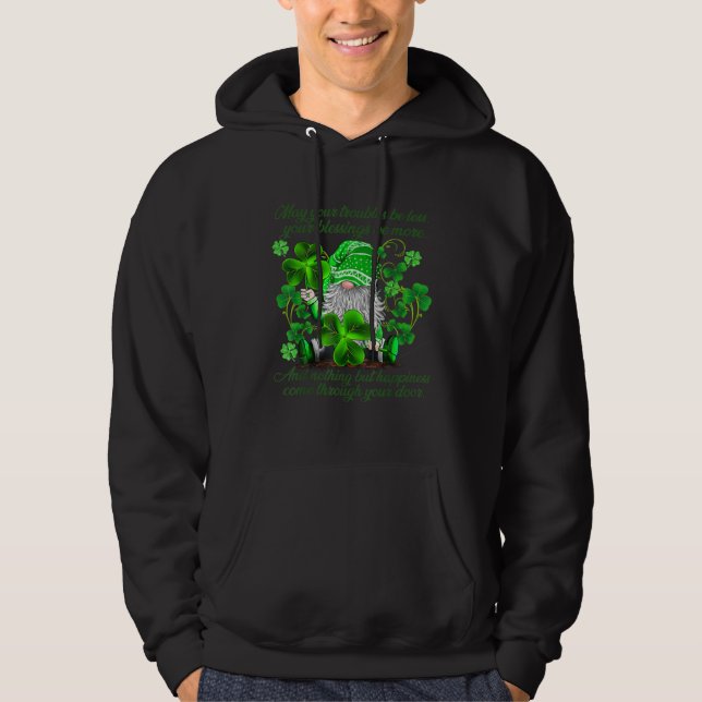 Christian Gnome St Patricks Day Irish Blessing Lep Hoodie (Vorderseite)