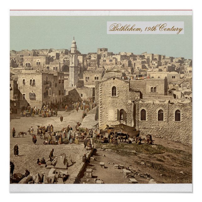 Christian Home Decor Vintage Photo Holy Land Poster (Vorderseite)