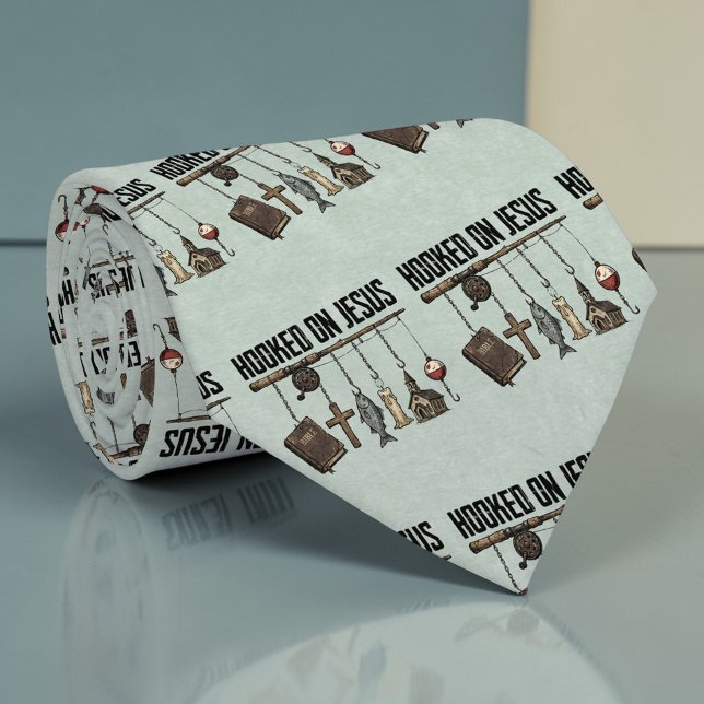 Christian Hooked on Jesus Custom Necktie Krawatte (Von Creator hochgeladen)