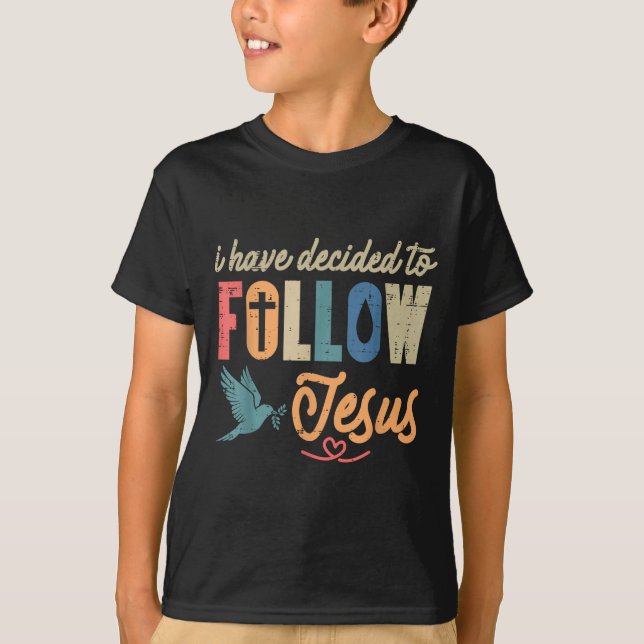 Christian I Have Decided To Follow Jesus God Men W T-Shirt (Vorderseite)