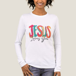 Christian Jesus Loves You T-Shirt Tri-Blend Shirt
