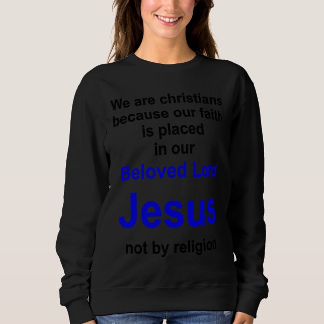 Christian lifestyle Multilingual Series English ve Sweatshirt (Vorderseite)