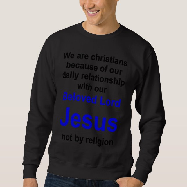Christian lifestyle Multilingual Series English ve Sweatshirt (Vorderseite)