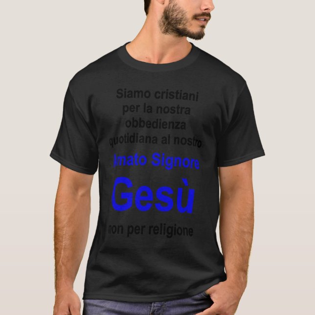 Christian lifestyle Multilingual Series Italian ve T-Shirt (Vorderseite)