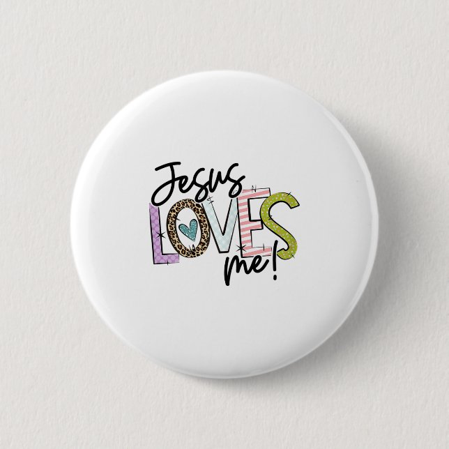 Christian Love Quote Gift For New Believers Jesus  Button (Vorderseite)