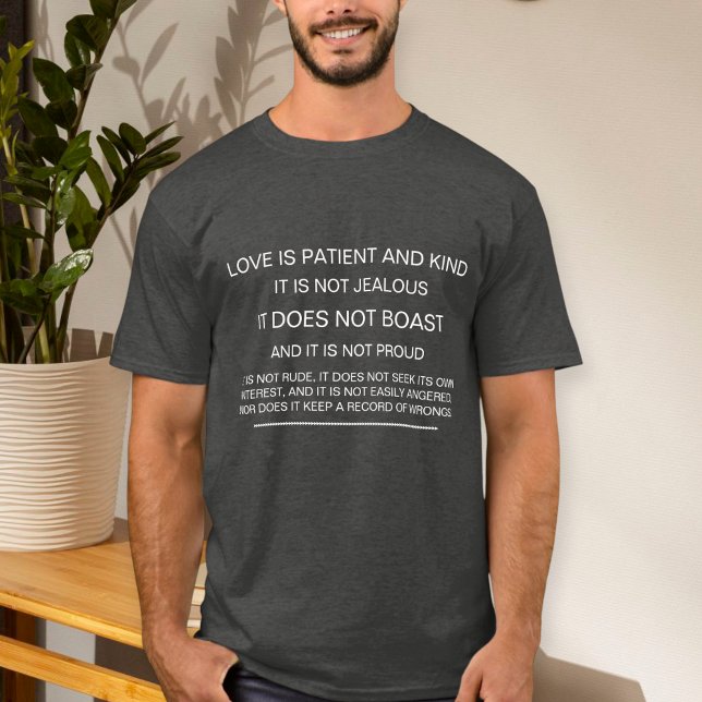 Christian Love T-Shirt 1 Corinthians 13:4-7  (Von Creator hochgeladen)