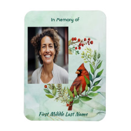 Christian Memorial Keepsake Cardinal Bird Magnet