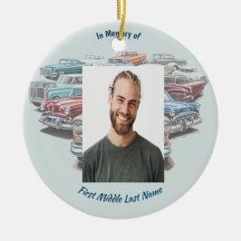 Christian Memorial Keepsake Classic Vintage Car Keramik Ornament
