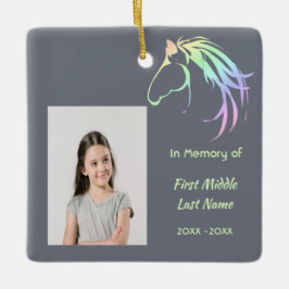 Christian Memorial Keepsake Pastel Horse Art Keramikornament