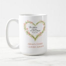 Christian Mother’s Day Floral Heart Mug Kaffeetasse