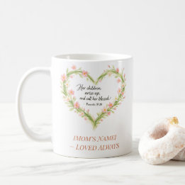 Christian Mother’s Day Floral Heart Mug Kaffeetasse