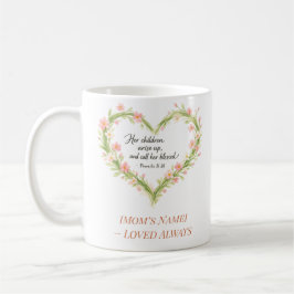 Christian Mother’s Day Floral Heart Mug Kaffeetasse