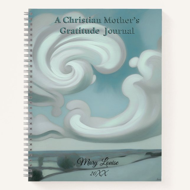 Christian Mother’s Gratitude Spiral Notebook Notizbuch (Vorderseite)