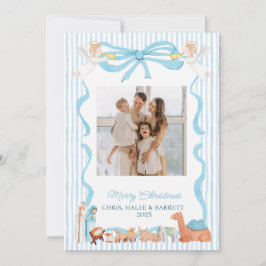 Christian Nativity Photo Greeting Christmas Card,  Feiertagskarte