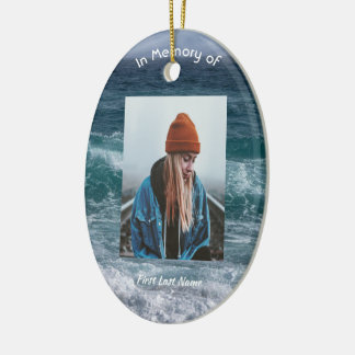 Christian Poem Memorial Keepsake Ocean Sea Beach Keramik Ornament