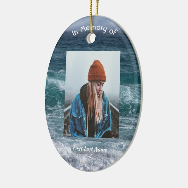 Christian Poem Memorial Keepsake Ocean Sea Beach Keramik Ornament (Links)