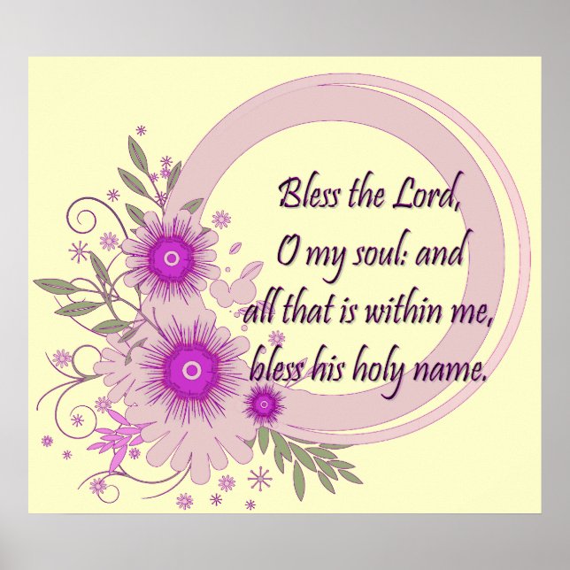 Christian Poster with Scripture (Vorne)