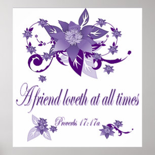 Christian Poster with Scripture Poverbs 17