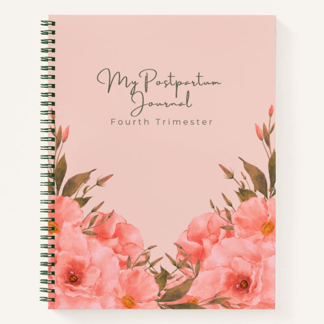 Christian Postpartum Journal | Fourth Trimester Notizbuch (Vorderseite)