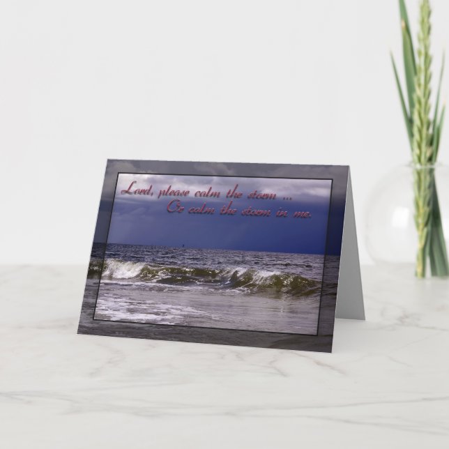 Christian Prayer Greeting Card Karte (Vorderseite)