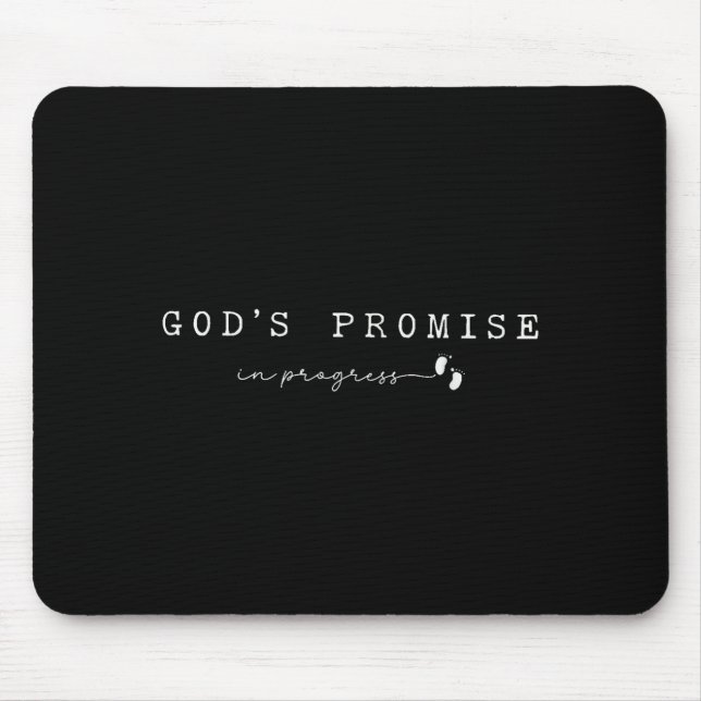 Christian Pregnancy God'promise In Progresfaith Ba Mousepad (Vorne)