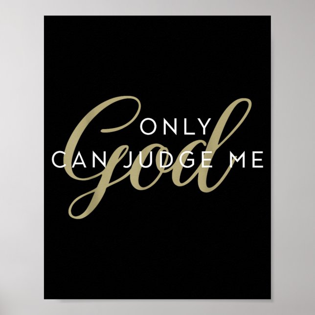 Christian Religious Men And Women Only God Can Jud Poster (Vorne)