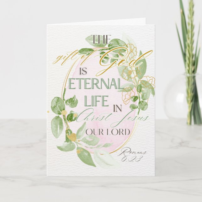 Christian Scripture Easter Card Feiertagskarte (Vorderseite)