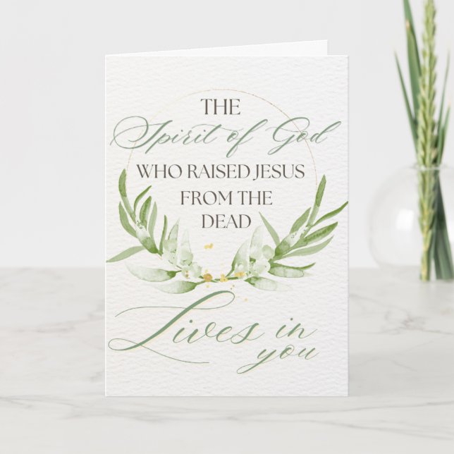 Christian Scripture Easter Card Feiertagskarte (Vorderseite)