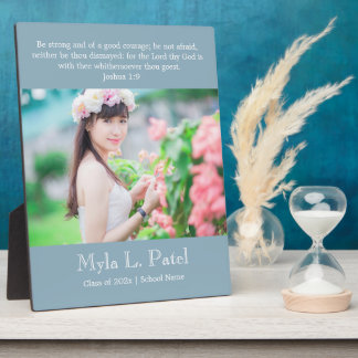 Christian Scripture Graduation 8x10 Photo Desktop  Fotoplatte