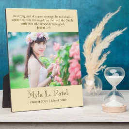 Christian Scripture Graduation 8x10 Photo Desktop Fotoplatte