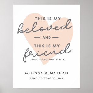 Christian Scripture Wedding Poster