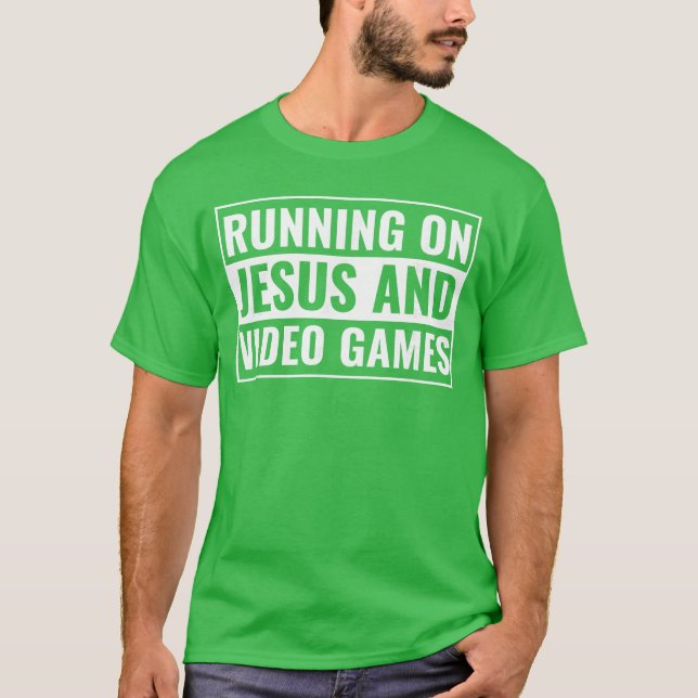 Christian Shirt for Teen Boys Running on Jesus Vid (Vorderseite)