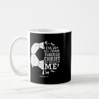 Christian Soccer Faith Graphic Bible Verse Philipp Kaffeetasse