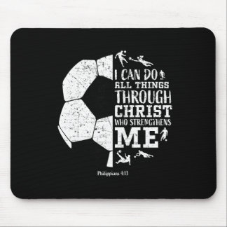 Christian Soccer Faith Graphic Bible Verse Philipp Mousepad