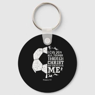 Christian Soccer Faith Graphic Bible Verse Philipp Schlüsselanhänger