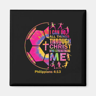 Christian Soccer T Shirt Girls Teen Kids Christ Re Magnet