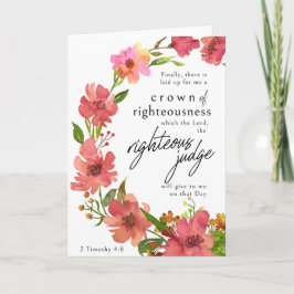 Christian Sympathy Card - Crown of Righteousness Karte
