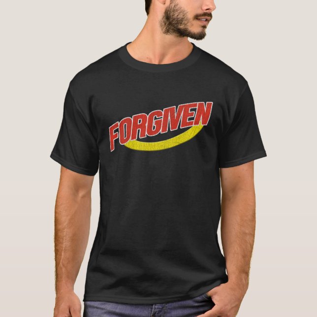 Christian   Vintage Forgiven Christian Graphic T-Shirt (Vorderseite)