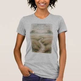 Christian Women's Romans 8:28 Bible Verse Tee