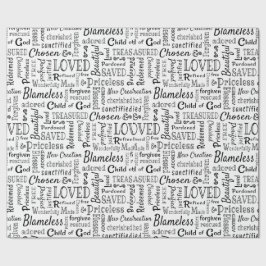 Christian Words of Price Geschenkpapier