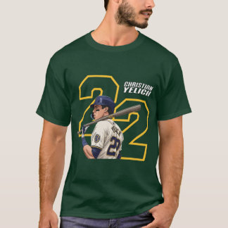 Christian Yelich 22 Für dunkle Farben lustig T-Shirt