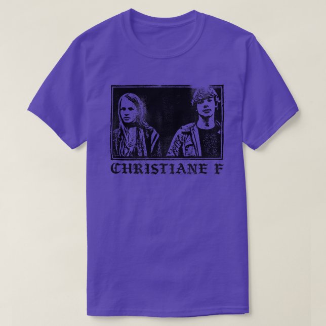 Christiane F Deutsche New Wave Cult Film T-Shirt (Design vorne)