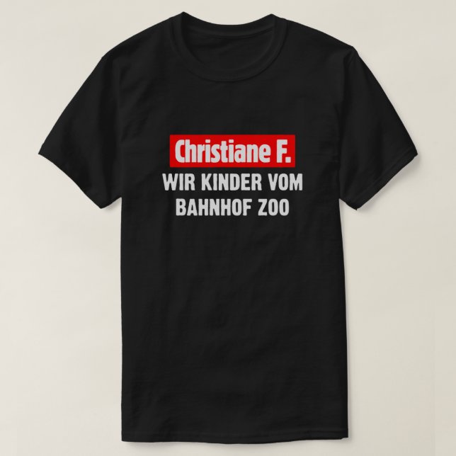 Christiane F. WIR KINDER VOM BAHNHOF ZOO Essential T-Shirt (Design vorne)