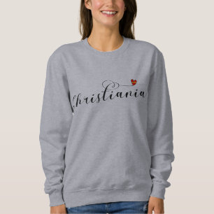 Christiania Flag Herz, Fristaden Christiania Sweatshirt