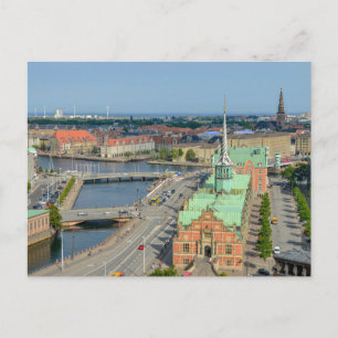 Christiansborg Palace Tower View Stock Exchange Postkarte
